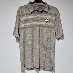 Captivating UCONN Huskies Men's Gray ‎ Polo Shirt M NWOT